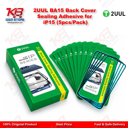 2UUL BA15 Back Cover Sealing Adhesive for iP15 (5pcs/Pack)