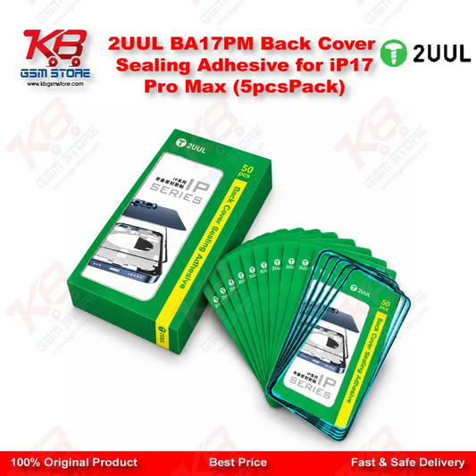 2UUL BA17PM Back Cover Sealing Adhesive for iP17 Pro Max (5pcs/Pack)
