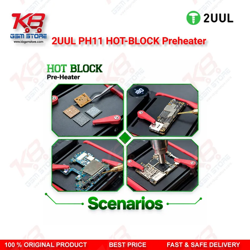2UUL PH11 Hot-Block PCB Preheater for Motherboard Delamination & Rebonding