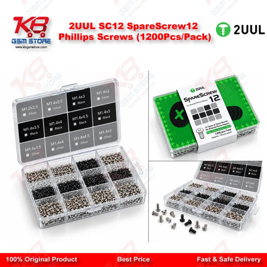 2UUL SC12 SpareScrew12 Phillips Screws (1200Pcs/Pack)