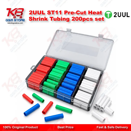 2UUL ST11 Pre-Cut Heat Shrink Tubing 200pcs set