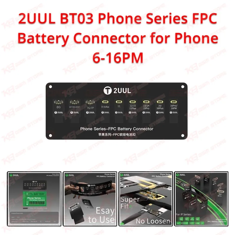 2UUL BT03 Phone Series FPC Battery Connector for Phone 6-16PM