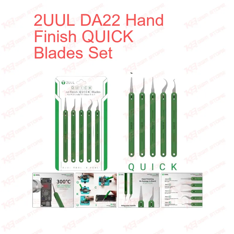 2UUL DA22 Hand Finish QUICK Blades Set