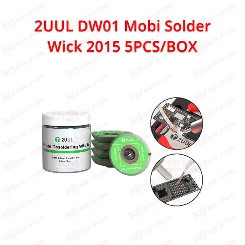 2UUL DW01 Mobi Solder Wick 2015 5PCS/BOX