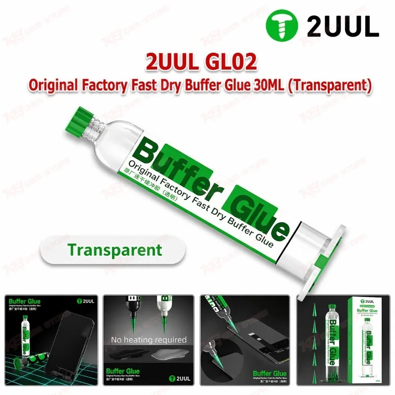 2UUL GL02 Original Factory Fast Dry Buffer Glue 30ML (Transparent)