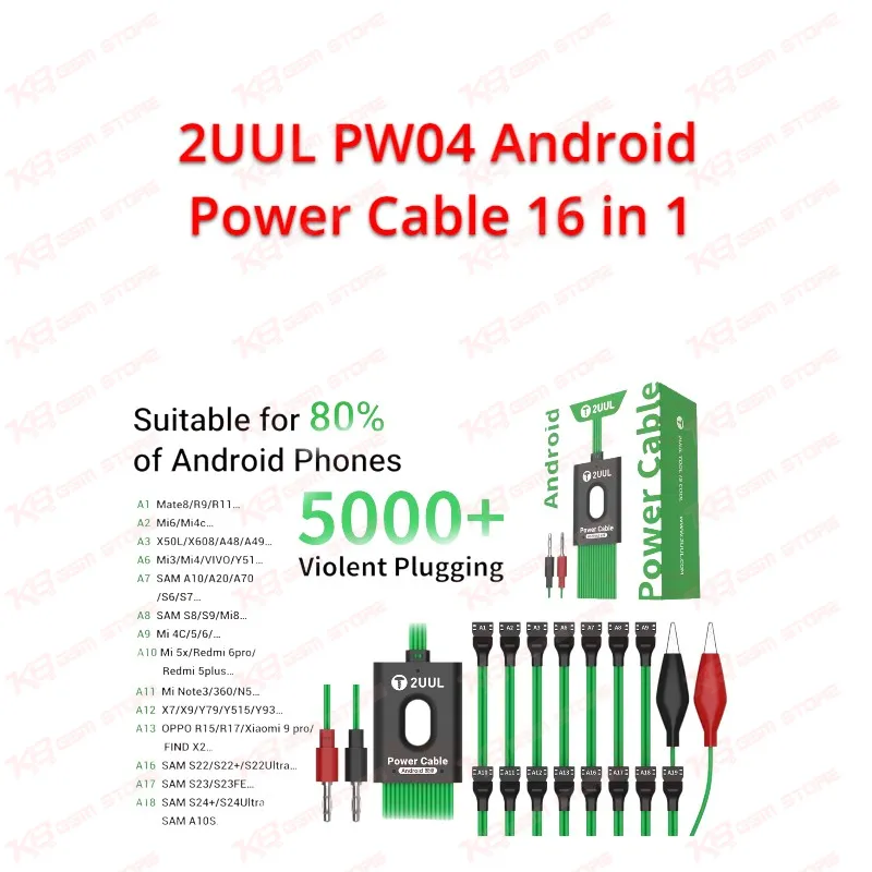2UUL PW04 Android Power Cable 16 in 1