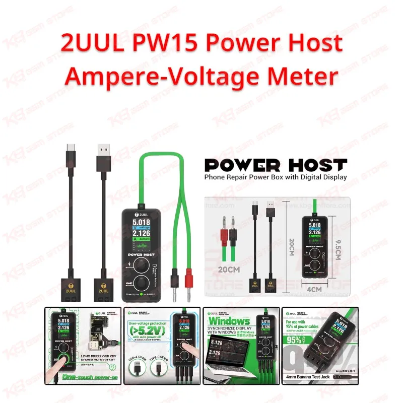 2UUL PW15 Power Host Ampere-Voltage Meter