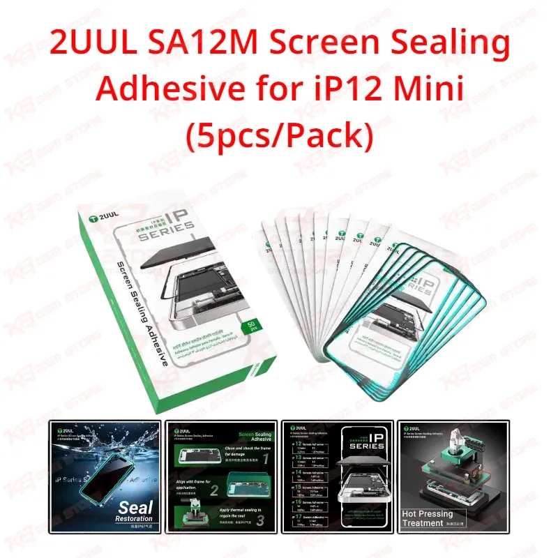 2UUL SA12M Screen Sealing Adhesive for iP12 Mini (5pcs/Pack)