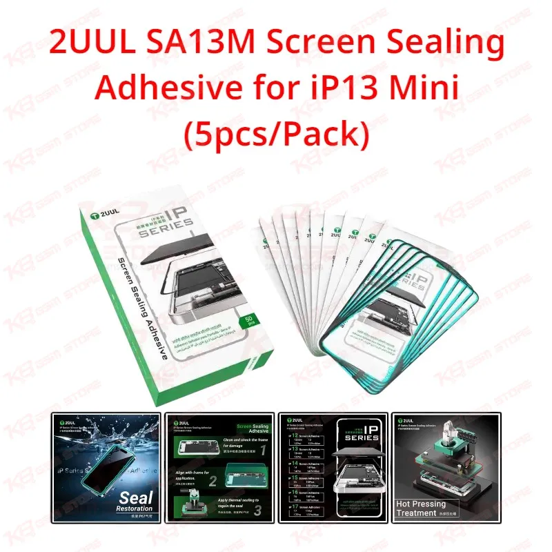 2UUL SA13M Screen Sealing Adhesive for iP13 Mini (5pcsPack)
