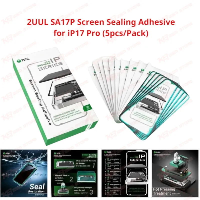 2UUL SA17P Screen Sealing Adhesive for iP17 Pro (5pcs/Pack)