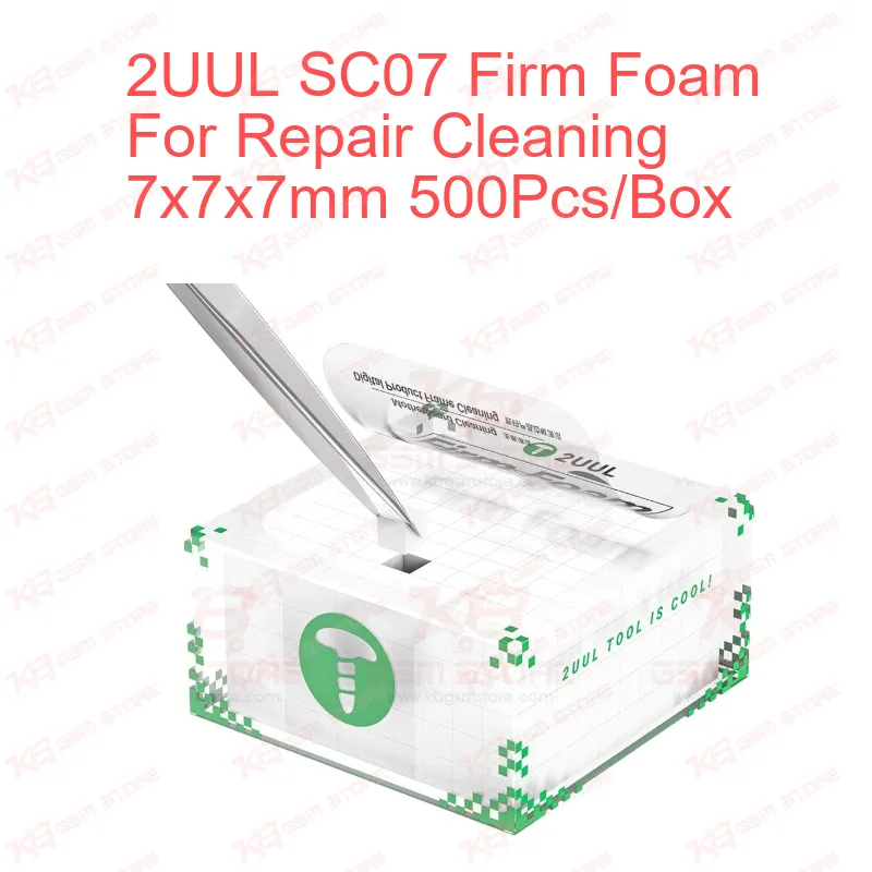 2UUL SC07 Firm Foam For Repair Cleaning 7x7x7mm 500Pcs/Box