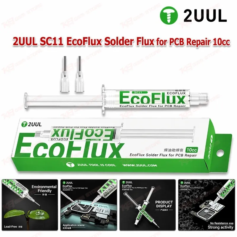 2UUL SC11 EcoFlux Solder Flux for PCB Repair 10cc