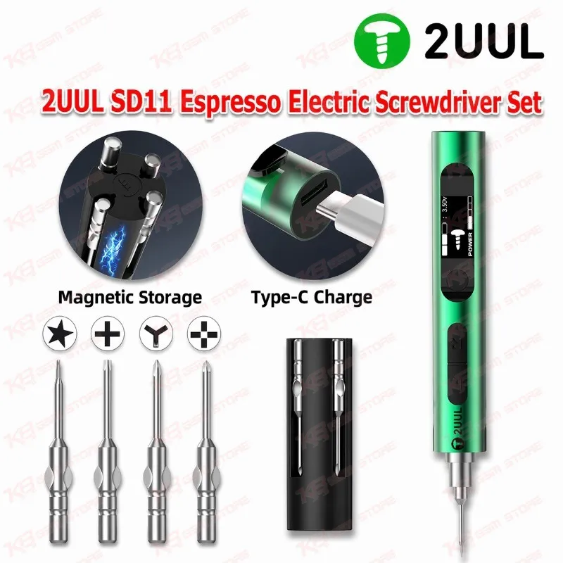 2UUL SD11 Espresso Electric Screwdriver Set