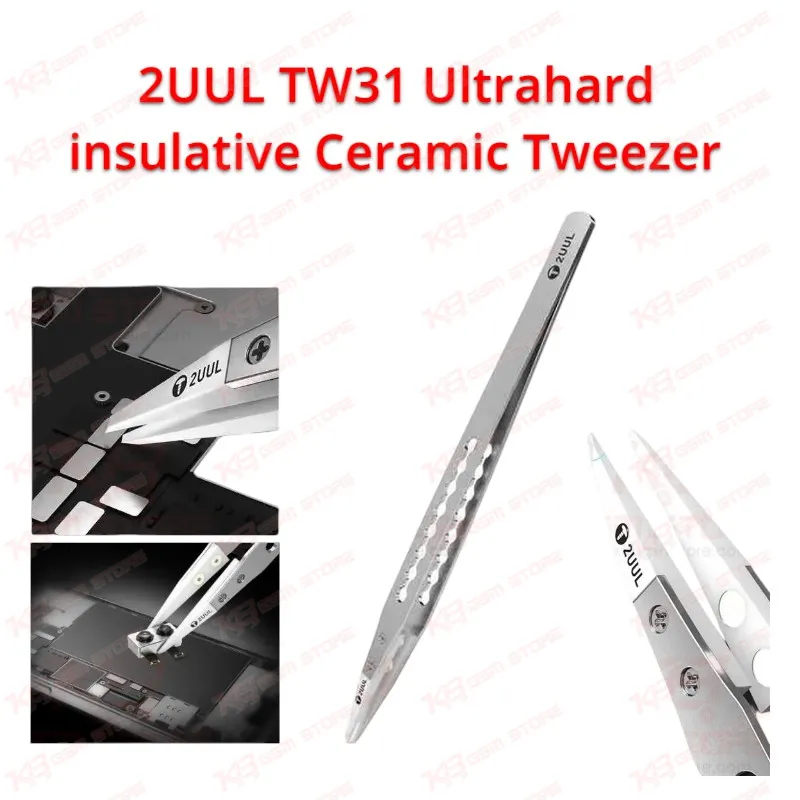 2UUL TW31 Ultrahard insulative Ceramic Tweezer