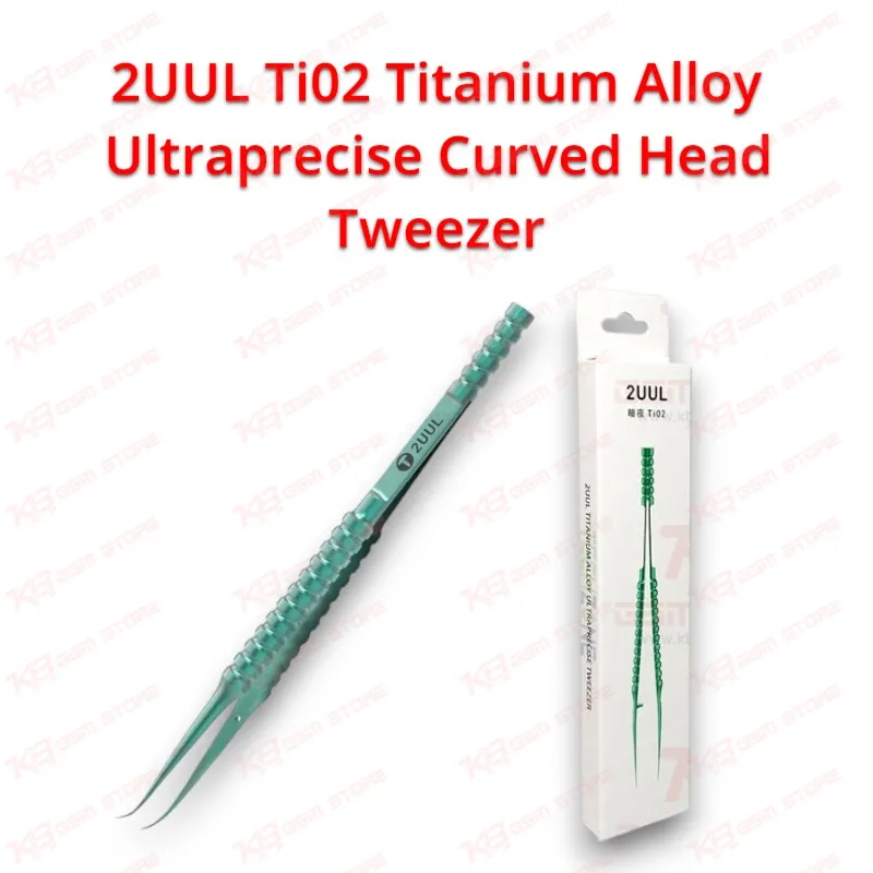 2UUL Ti02 Titanium Alloy Ultraprecise Curved Head Tweezer
