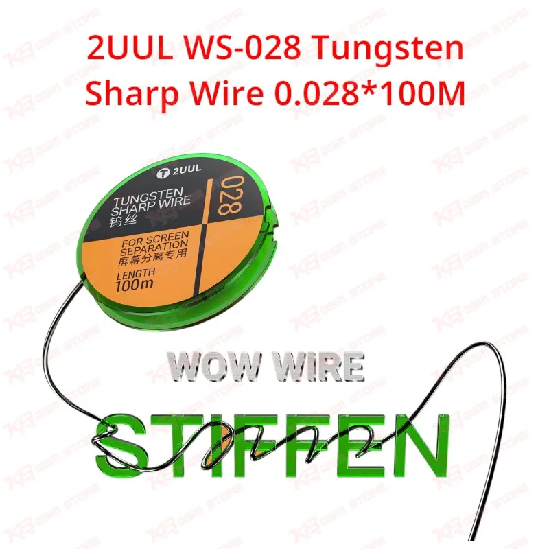 2UUL WS-028 Tungsten Sharp Wire 0.028*100M