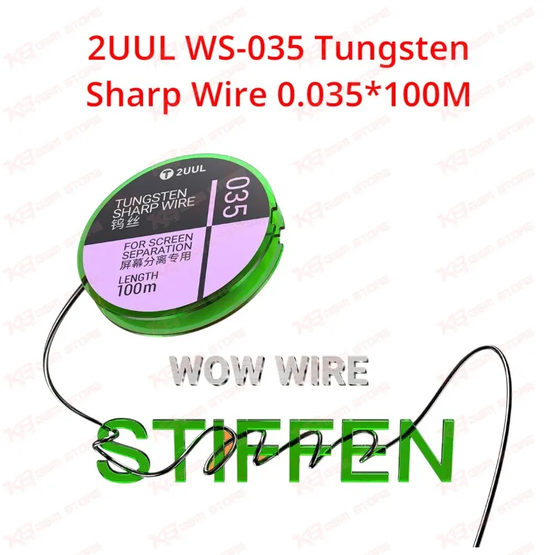 2UUL WS-035 Tungsten Sharp Wire 0.035*100M