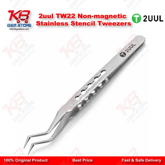 2uul TW22 Non-magnetic Stainless Stencil Tweezers