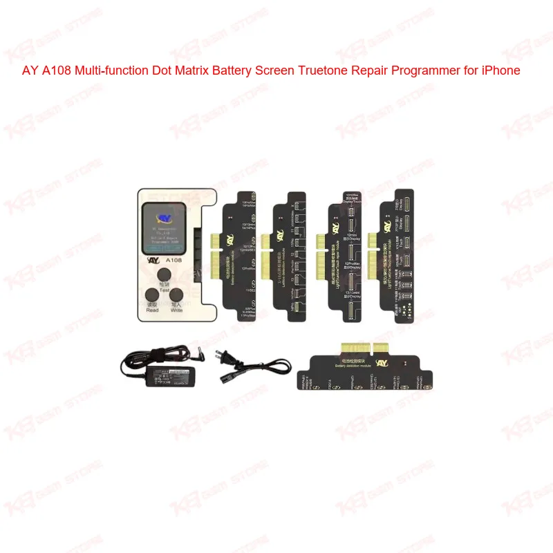 AY A108 Multi-function Dot Matrix Battery Screen Truetone Repair Programmer for iPhone