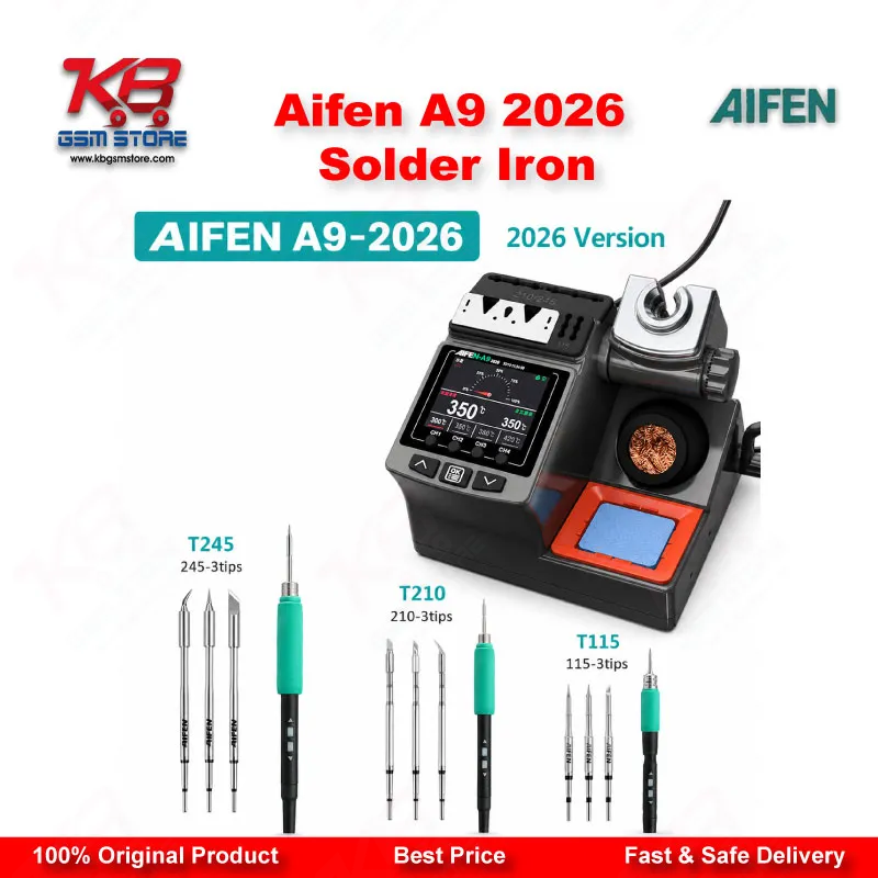 AIFEN A9 2026 Soldering Rework Station (120W/180W) – C115/C210/C245 Compatible