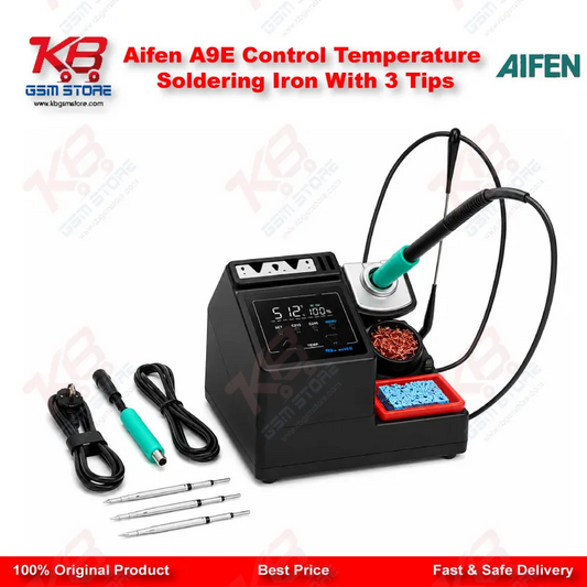 Aifen A9E Control Temperature Soldering Iron With 3 Tips
