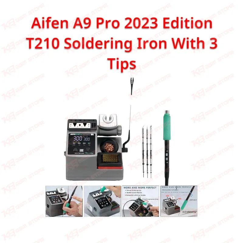 Aifen A9 Pro 2023 Edition T210 Soldering Iron With 3 Tips