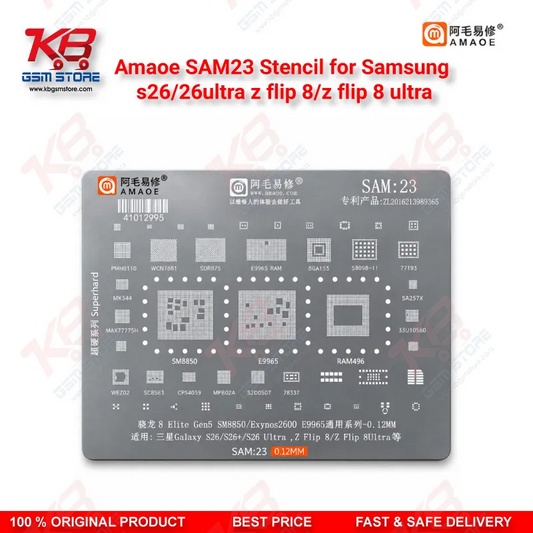Amaoe SAM23 Stencil for Samsung S26 & Z Flip 8 Reballing