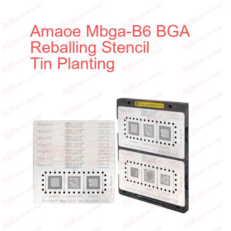 Amaoe Mbga-B6 BGA Reballing Stencil Tin Planting