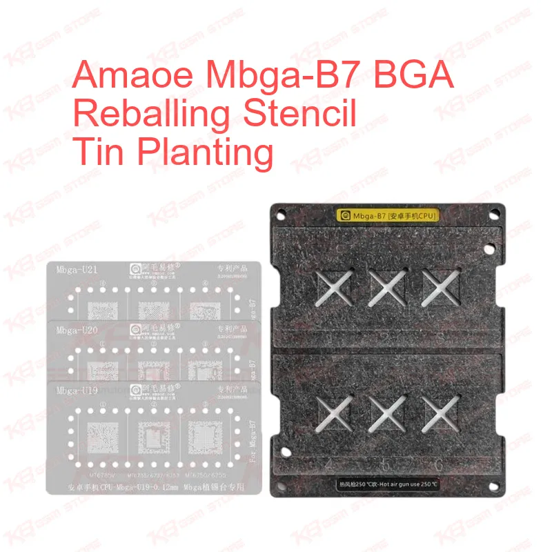 Amaoe Mbga-B7 BGA Reballing Stencil Tin Planting