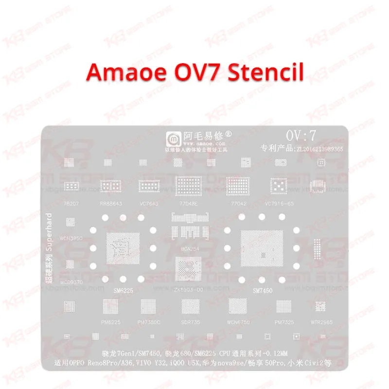 Amaoe OV7 Stencil