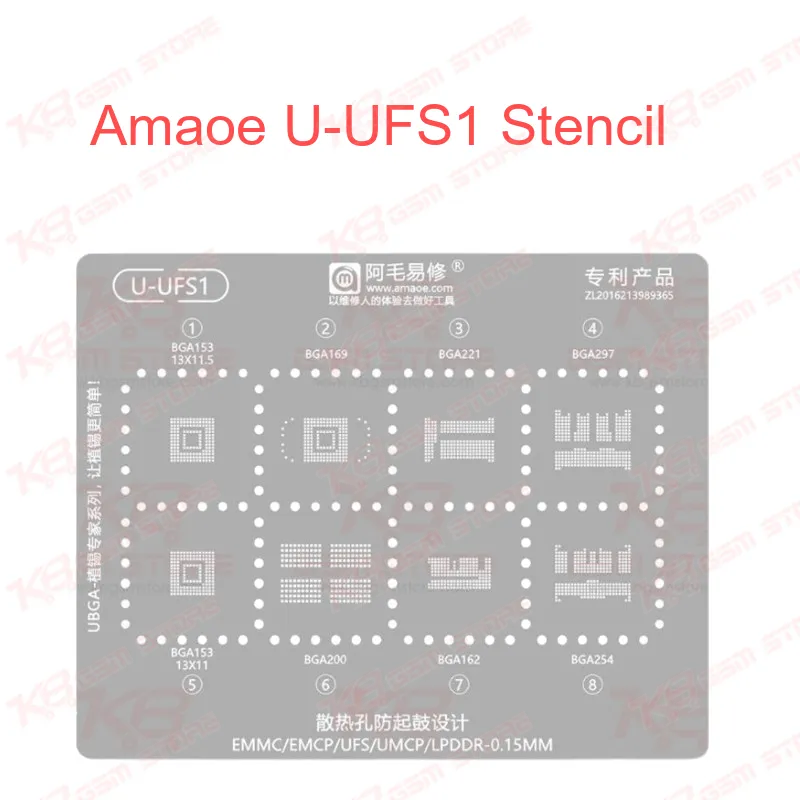 Amaoe U-UFS1 Stencil