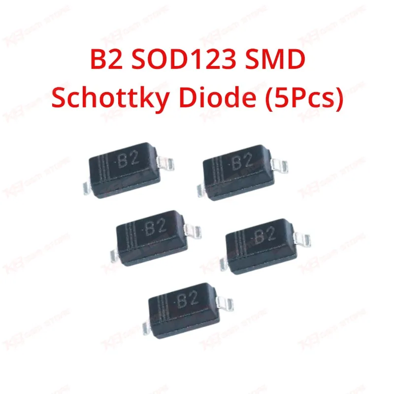 B2 SOD123 SMD Schottky Diode (5Pcs)