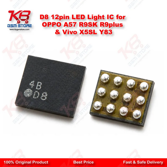 D8 12pin LED Light IC for OPPO A57 R9SK R9plus & Vivo X5SL Y83