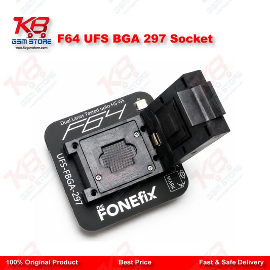 F64 UFS BGA 297 Socket Adapter for Flash 64 NAND Programmer