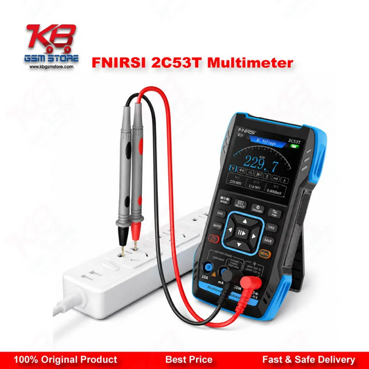 FNIRSI 2C53T 3-in-1 Handheld Oscilloscope Multimeter DDS Signal Generator 50MHz 250MS/s