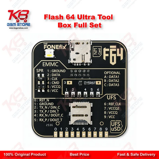 Flash 64 Ultra Tool Box Full Set – Original UFS/eMMC Programmer