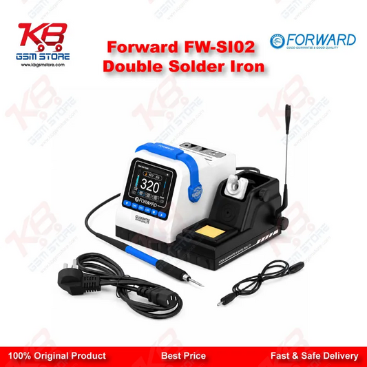 Forward FW-SI02 Dual Station Precision Soldering Station – 400W Digital Temperature Control