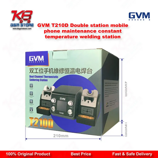 GVM T210D Double Station Soldering Welding Station (C210 Compatible)