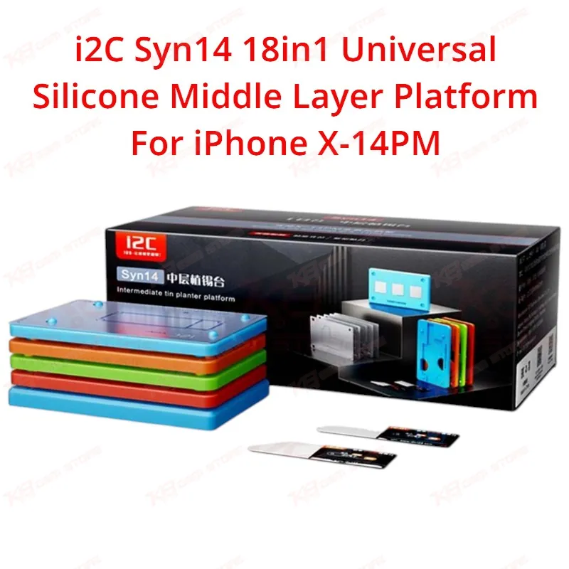 i2C Syn14 18in1 Universal Silicone Middle Layer Platform For iPhone X-14PM