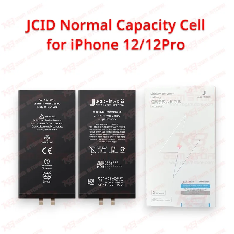 JCID Normal Capacity Cell for iPhone 12/12Pro