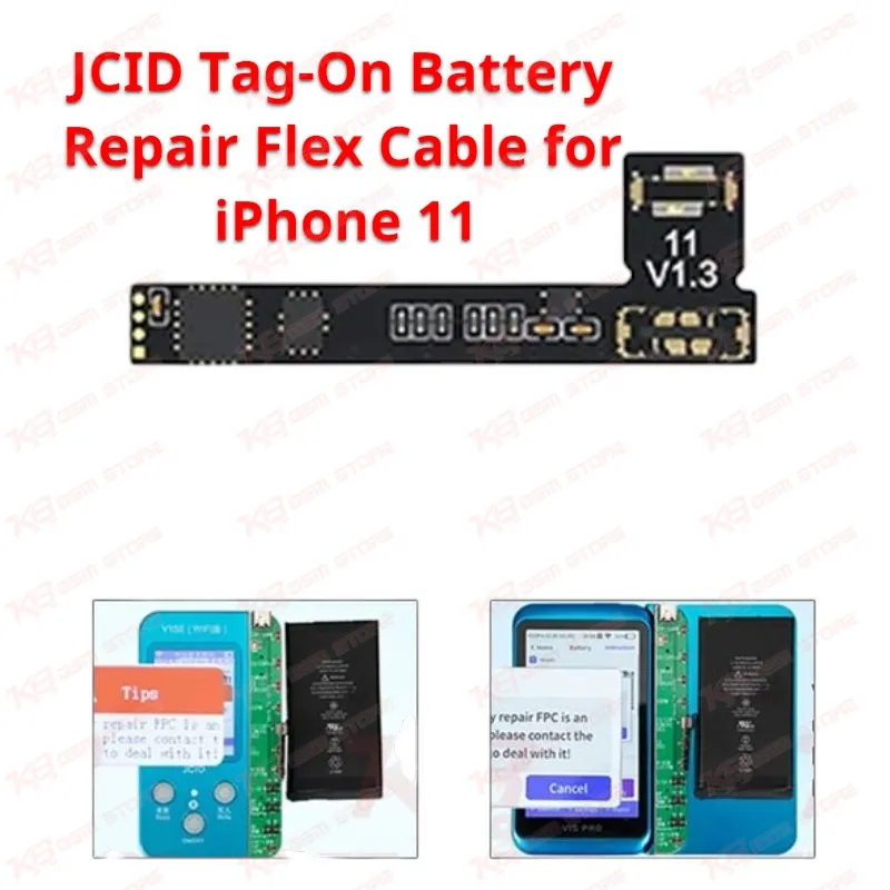 JCID Tag-On Battery Repair Flex Cable for iPhone 11