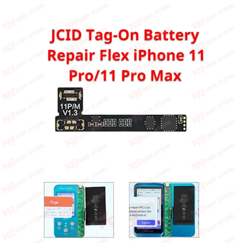 JCID Tag-On Battery Repair Flex iPhone 11 Pro/11 Pro Max