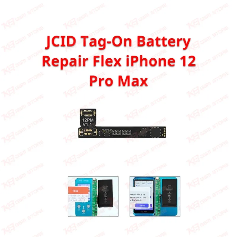 JCID Tag-On Battery Repair Flex iPhone 12 Pro Max