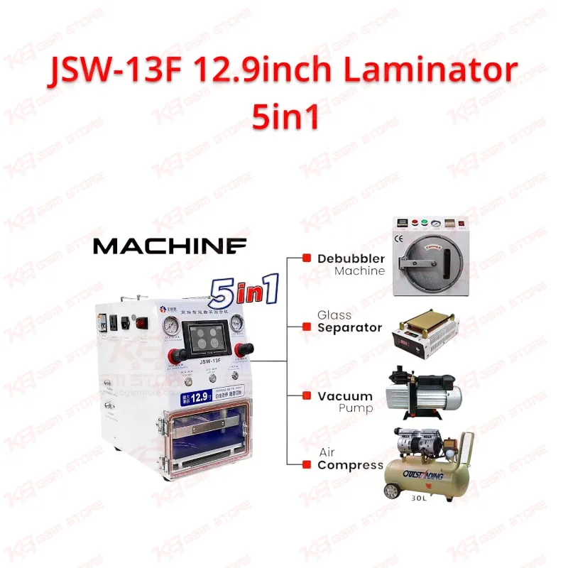 JSW-13F 12.9inch Laminator 5in1