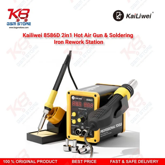 Kailiwei 8586D 2in1 Hot Air Gun & Soldering Iron Rework Station
