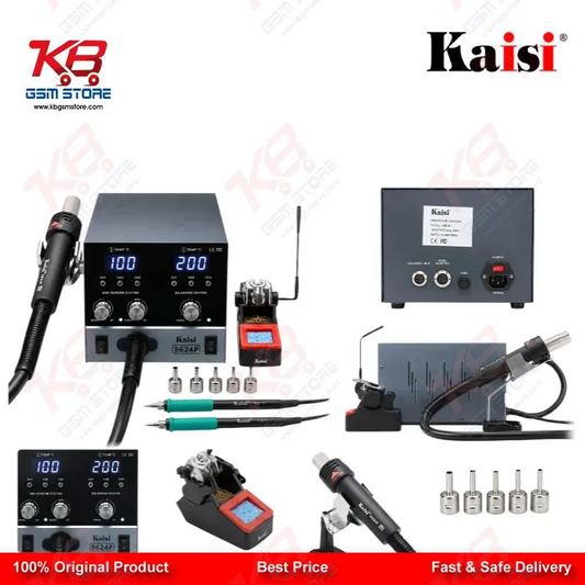 Kaisi 8624P 800W 2 in 1 Hot Air Gun & Soldering Iron Rework Station