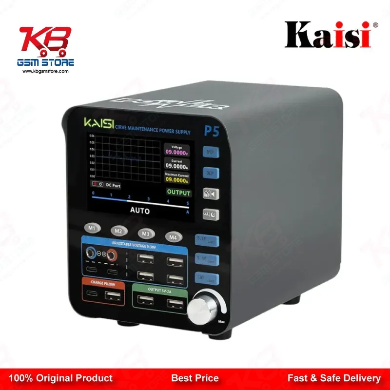 Kaisi P5 30V 5A Intelligent DC Regulated Power Supply for Mobile Repair Bench