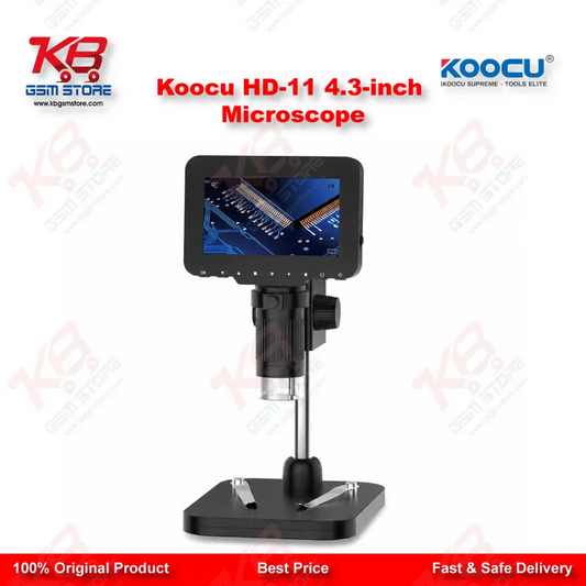 Koocu HD-11 4.3-Inch Digital Microscope with Adjustable Stand