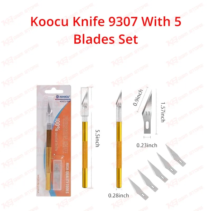 Koocu Knife 9307 With 5 Blades Set