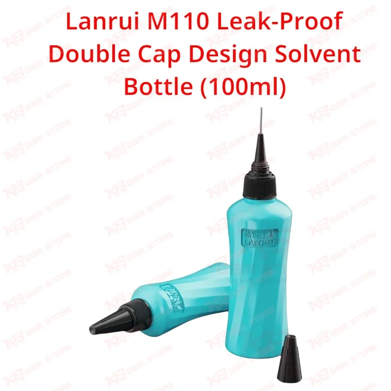 Lanrui M110 Leak-Proof Double Cap Design Solvent Bottle (100ml)